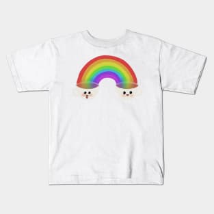 Rainbow Coffee cups Kids T-Shirt